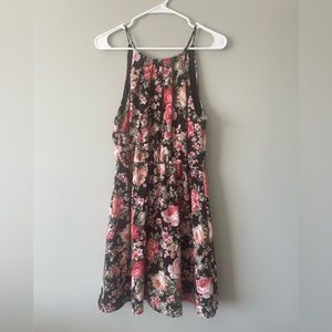 Boutique High Neck Floral Dress